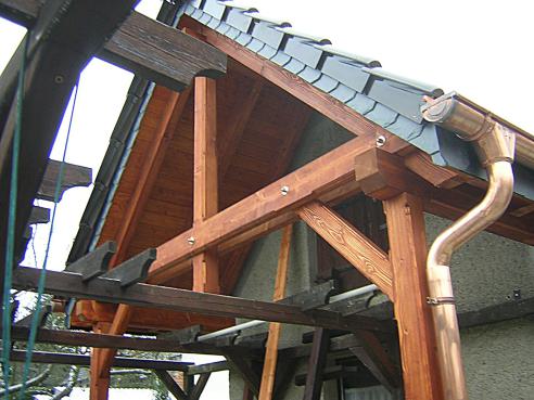 Anbau an einen bestehenden Dachstuhl