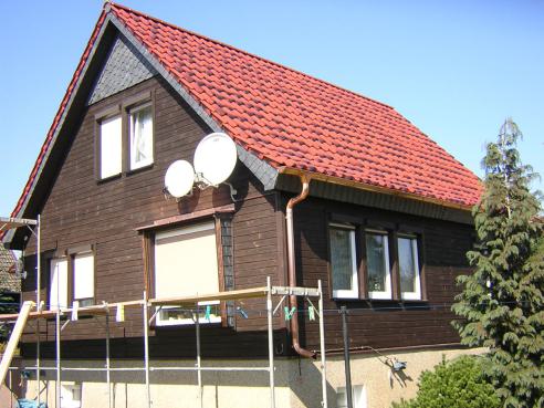 Einrüstung Haus